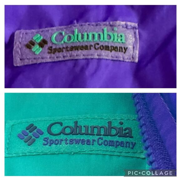 Vintage Columbia Reversible Purple Green Winter Jacket 90s Men’s Sz XL - Picture 11 of 15